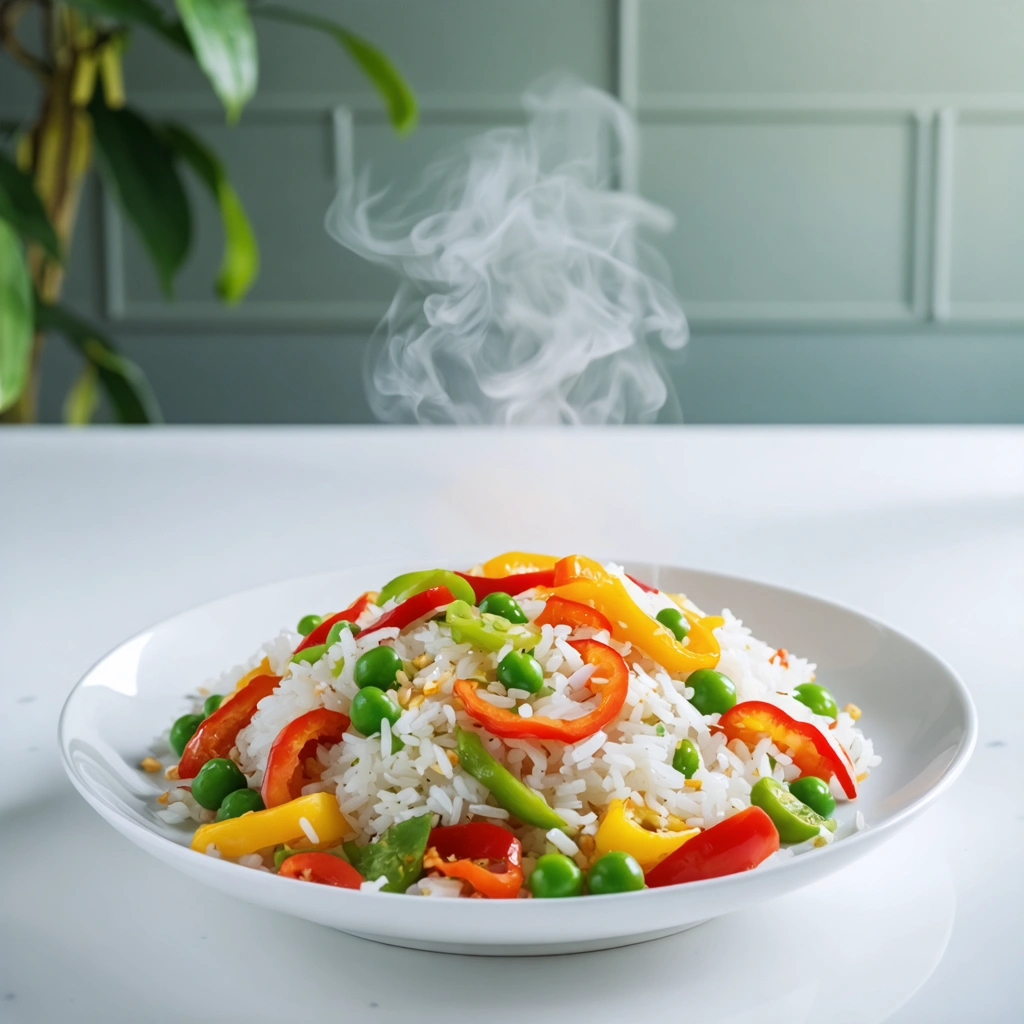 Stekt Ris med Grönsaker