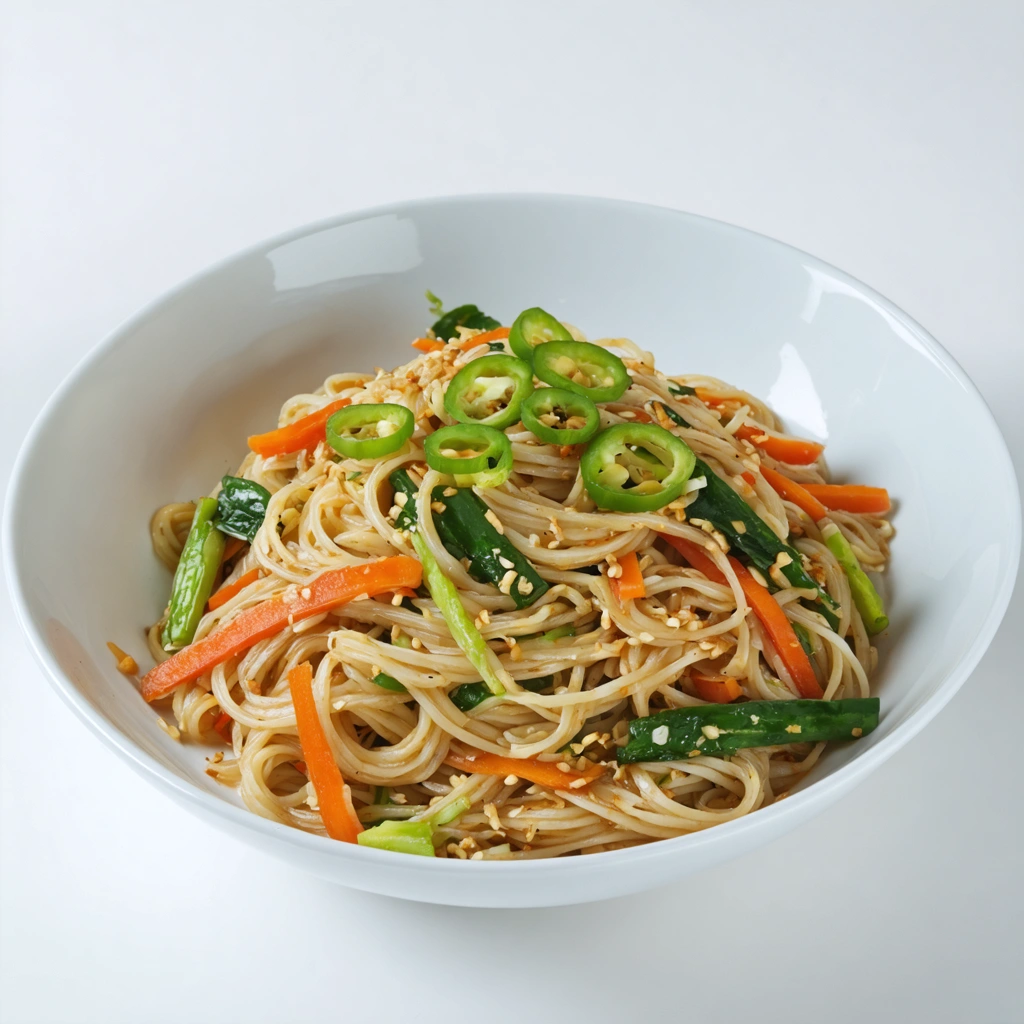 Risnudlar med grönsaker