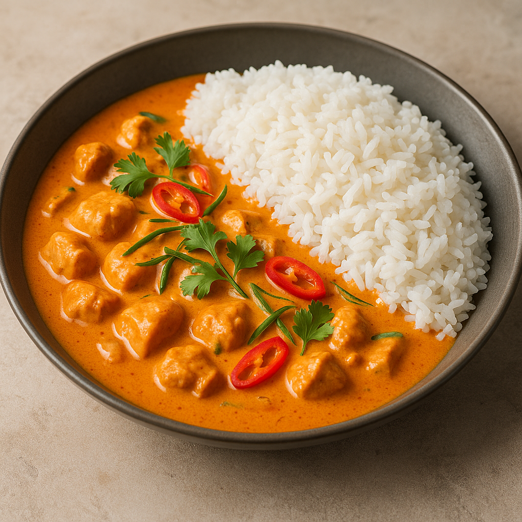 Panang curry med ris