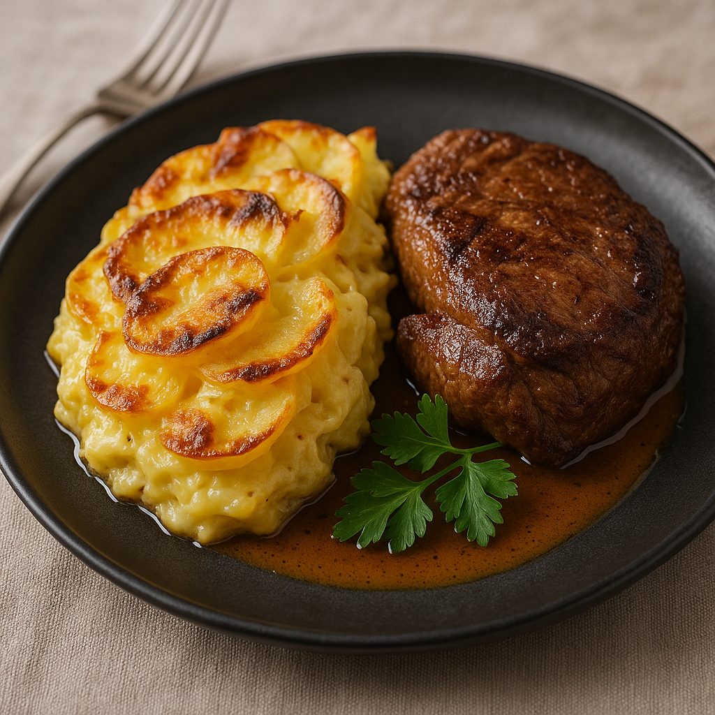 Potatisgratäng med kött