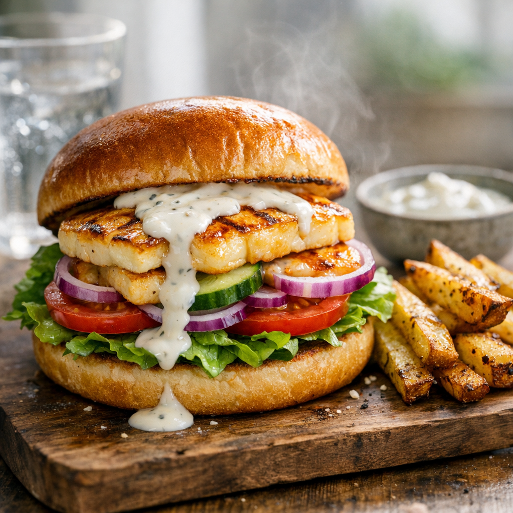 Halloumiburgare