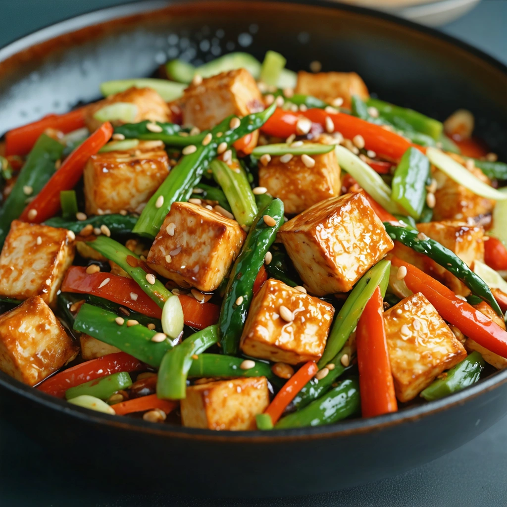 Vegetarisk wok med tofu