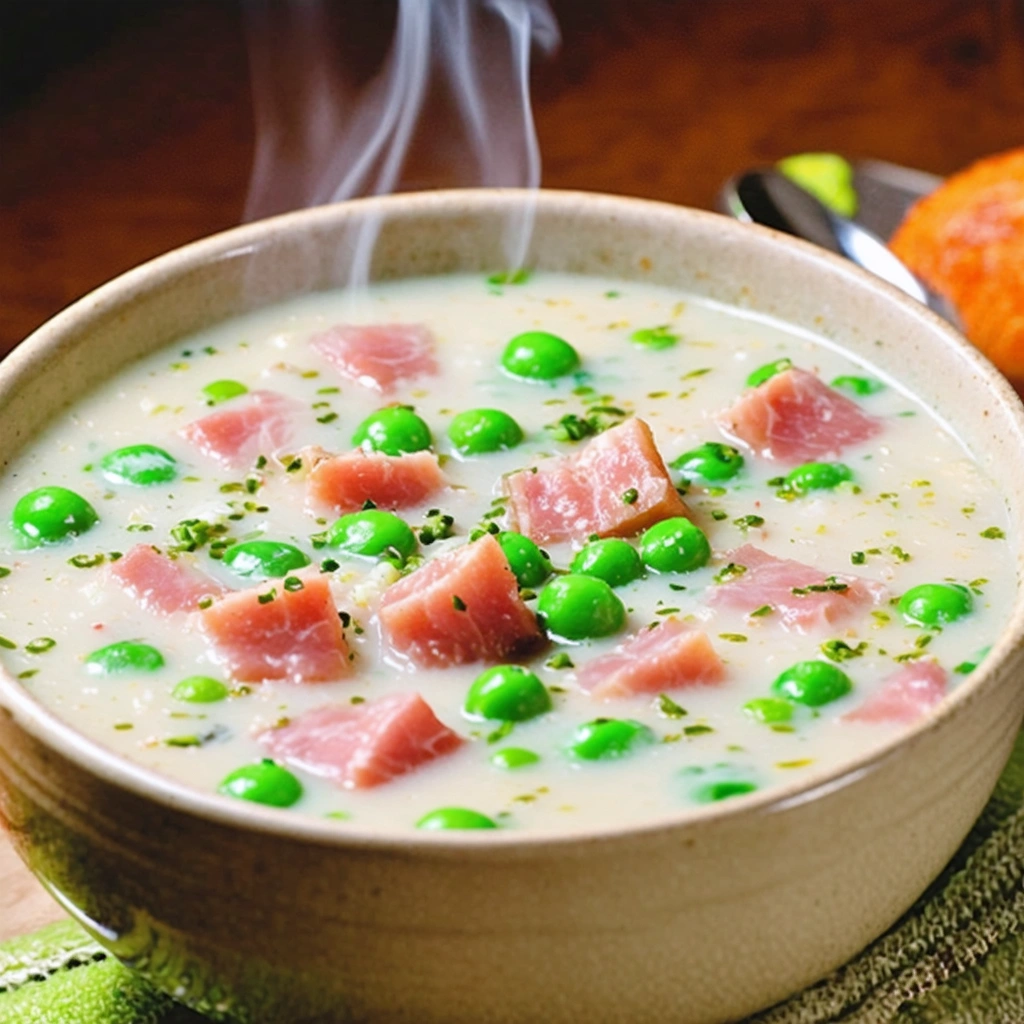 Soppa med ärtor och skinka